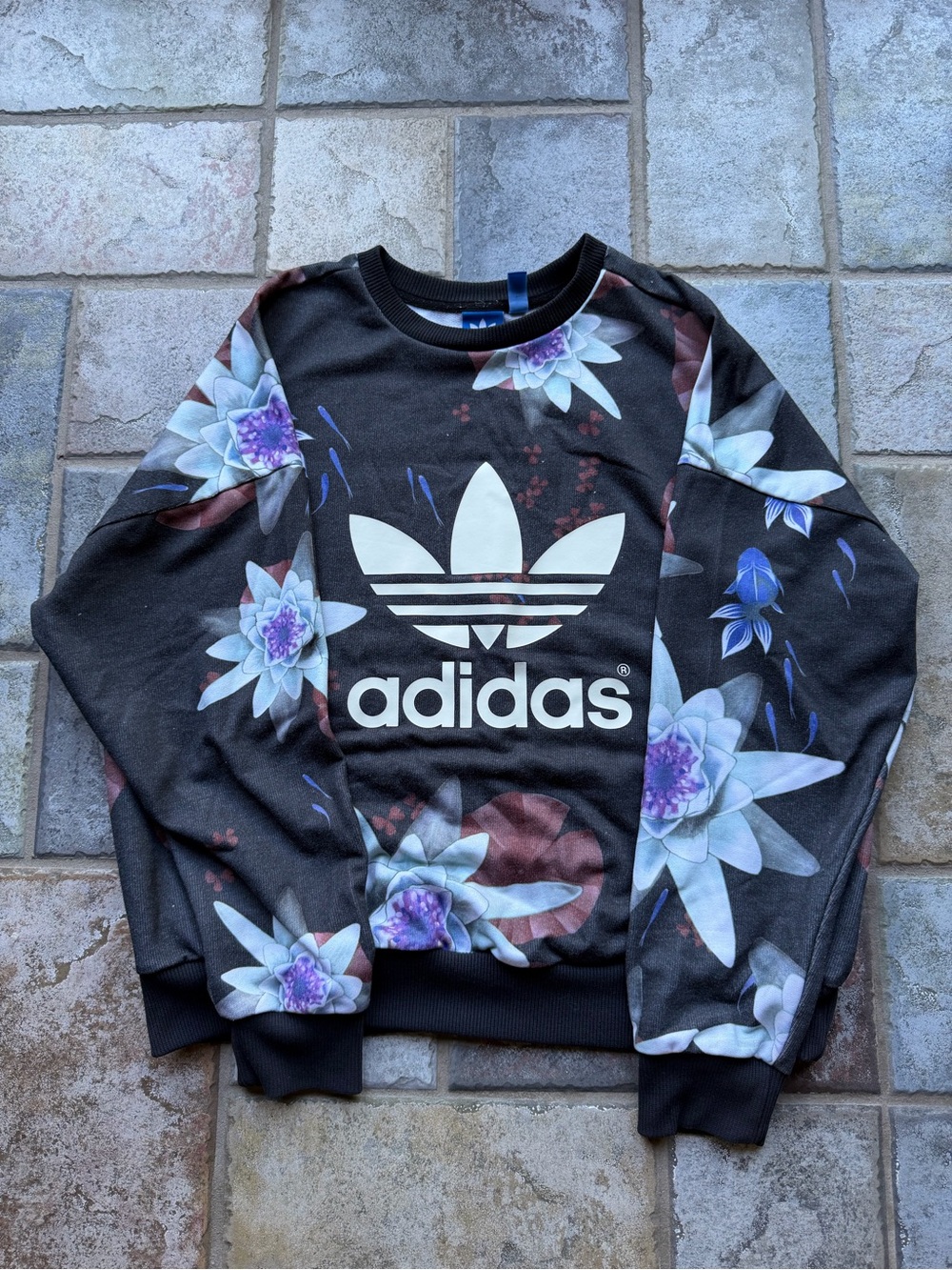 Rare, Adidas Originals x The FARM Company Lotus Floral Print Sweatshirt